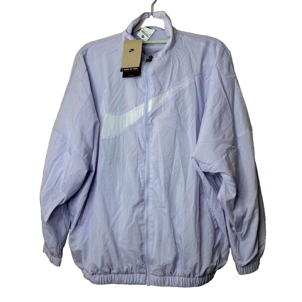 Nike EYBL 2023 Sportswear Essential Women's S Purple Woven Jacket Oversized NWT - Picture 2 of 8